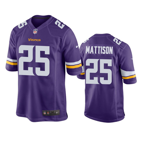 Youth Minnesota Vikings #25 Alexander Mattison Nike Purple Limited Jersey