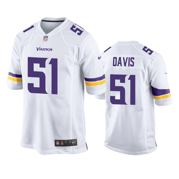 Youth Minnesota Vikings #51 Wyatt Davis Nike White Limited Jersey