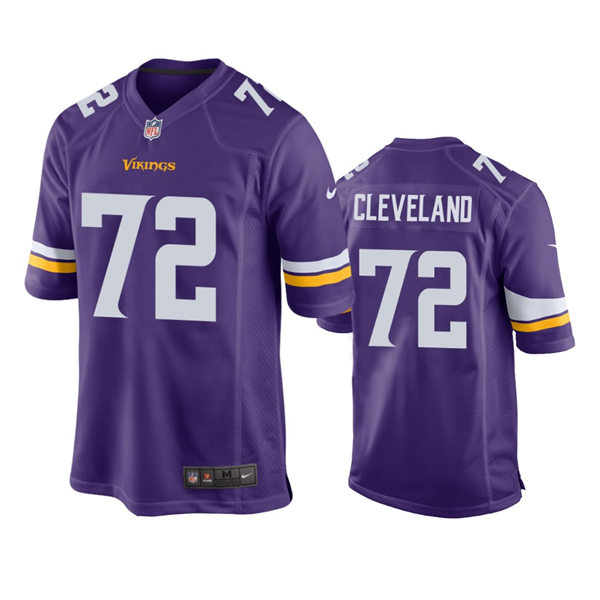 Youth Minnesota Vikings #72 Ezra Cleveland Nike Purple Limited Jersey