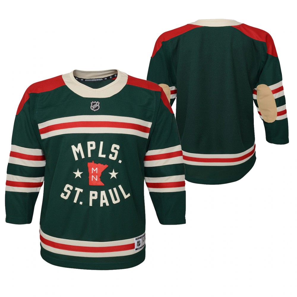 Youth Minnesota Wild 2022 Winter Classic Green Jersey State of Hockey