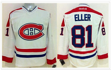 Youth Montreal Canadiens #81 Lars Eller White Stitched NHL Jersey