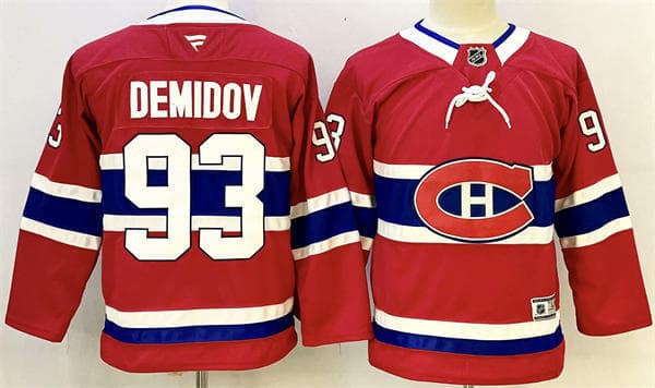 Youth Montreal Canadiens #93 Ivan Demidov Fanatics Home Red Jersey