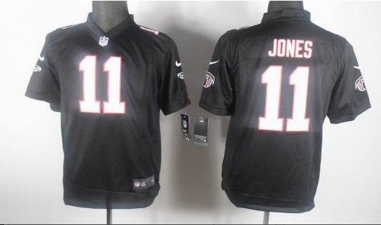 Youth NEW Atlanta Falcons 11 Julio Jones Black Jerseys