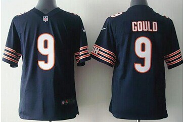 Youth NEW Bears #9 Robbie Gould Navy Blue Team Color NFL Elite Jersey