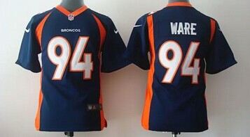 Youth NEW Broncos #94 DeMarcus Ware Blue Alternate NFL New Elite Jersey
