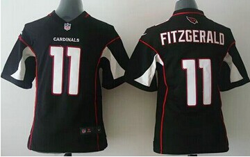 Youth NEW Cardinals #11 Larry Fitzgerald Black Alternate NFL Elite Jersey