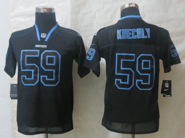 Youth NEW Carolina Panthers #59 Luke Kuechly Lights Out Black NFL Jersey