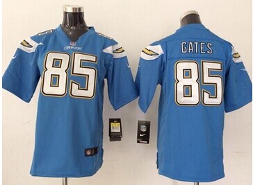 Youth NEW Chargers #85 Antonio Gates Blue NFL New Elite Jersey