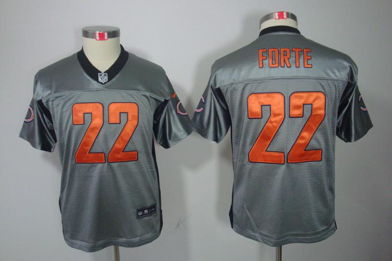 Youth NEW Chicago Bears 22 Matt Forte Grey Shadow NFL Jerseys