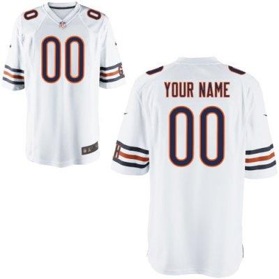 Youth NEW Chicago Bears Customized Game White Jerseys