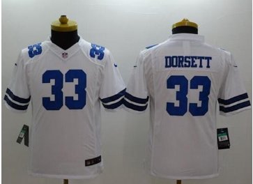 Youth NEW Cowboys #33 Tony Dorsett White NFL Limited Jersey