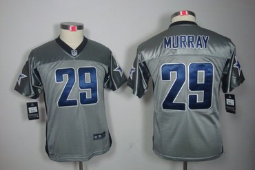 Youth NEW Dallas Cowboys 29# DeMarco Murray Grey Shadow NFL Jerseys