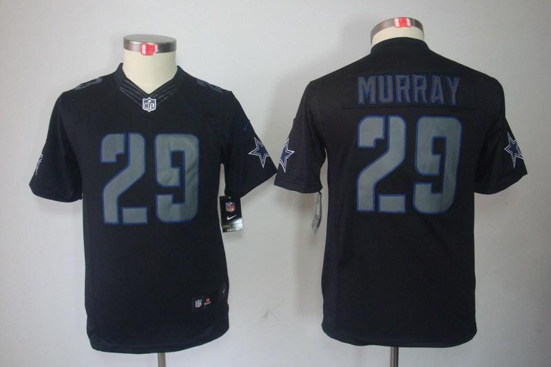Youth NEW Dallas Cowboys 29 DeMarco Murray Black Jerseys(Impact Limited)