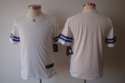 Youth NEW Dallas Cowboys Blank White Jerseys
