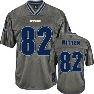 Youth NEW Dallas cowboys #82 Jason Witten Grey Vapor Elite Jerseys
