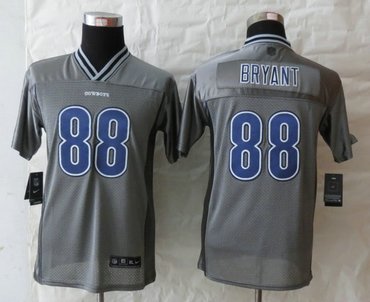 Youth NEW Dallas cowboys 88 Dez Bryant Grey Vapor Elite Jerseys