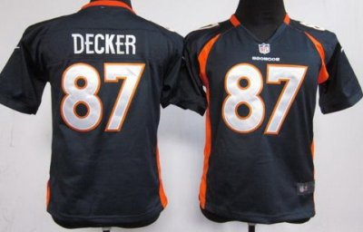 Youth NEW NFL Denver Broncos 87 Eric Decker Blue Jerseys