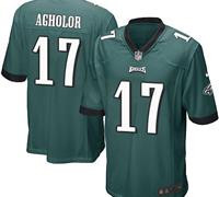 Youth NEW Eagles #17 Nelson Agholor Midnight Green Team Color Stitched