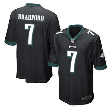 Youth NEW Eagles #7 Sam Bradford Black Alternate Stitched NFL New Elite Jersey