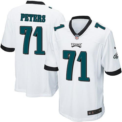 Youth NEW Eagles #71 Jason Peters White Stitched NFL New Elite Jersey