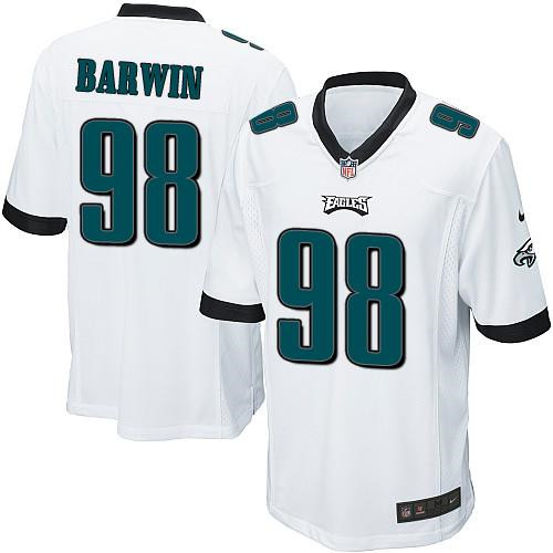 Youth NEW Eagles #98 Connor Barwin White Stitched NFL New Elite Jersey