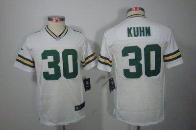 Youth NEW Green Bay Packers 30 John Kuhn White Jerseys