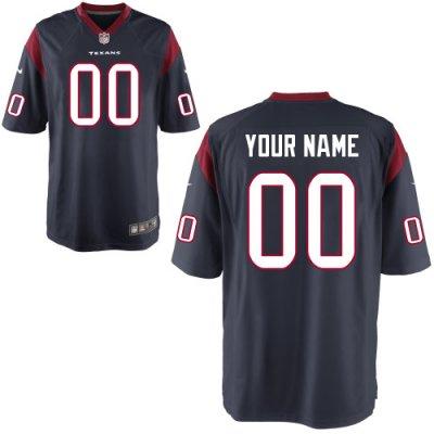 Youth NEW Houston Texans Customized Game Team Color Jerseys
