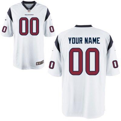 Youth NEW Houston Texans Customized Game White Jerseys