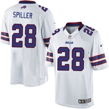 Youth NEW NFL Buffalo Bills 28 C.J. Spiller White Limited Jerseys