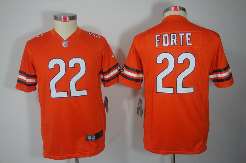 Youth NEW NFL Chicago Bears 22 Matt Forte Orange Jerseys
