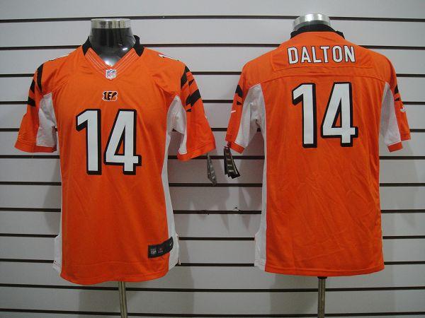 Youth NEW NFL Cincinnati Bengals 14 Andy Dalton Orange Jerseys