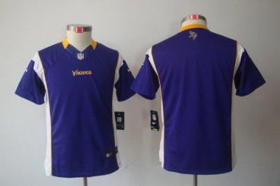 Youth NEW NFL Minnesota Vikings Blank Purple Jerseys