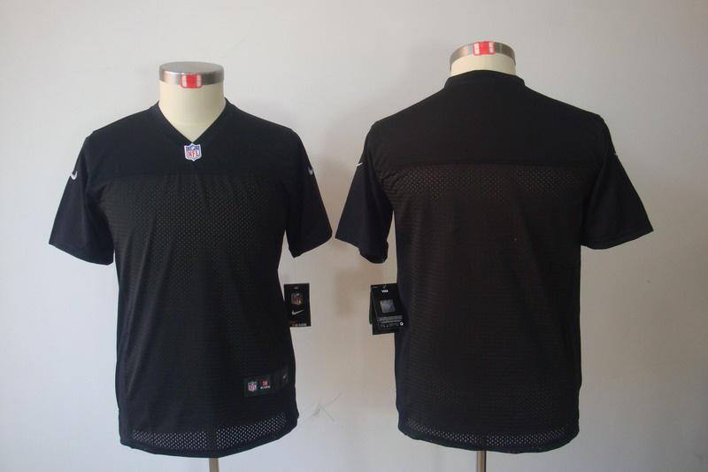 Youth NEW NFL Oakland Raiders Blank Black Jerseys