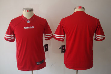 Youth NEW NFL San Francisco 49ers Blank Red Jerseys