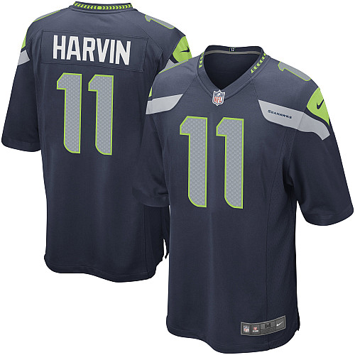 Youth NEW NFL Seattle Seahawks 11 Percy Harvin Blue Jerseys