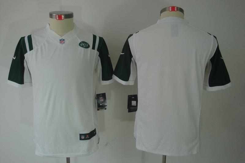 Youth NEW New York Jets Blank White Jerseys