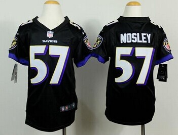 Youth NEW Ravens #57 C.J. Mosley Black Alternate NFL New Elite Jersey