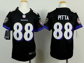 Youth NEW Ravens #88 Dennis Pitta Black Alternate NFL New Elite Jersey
