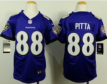 Youth NEW Ravens #88 Dennis Pitta Purple Team Color NFL New Elite Jersey
