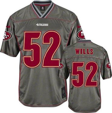 Youth NEW San Francisco 49ers #52 Patrick Willis Grey Vapor Elite Jerseys
