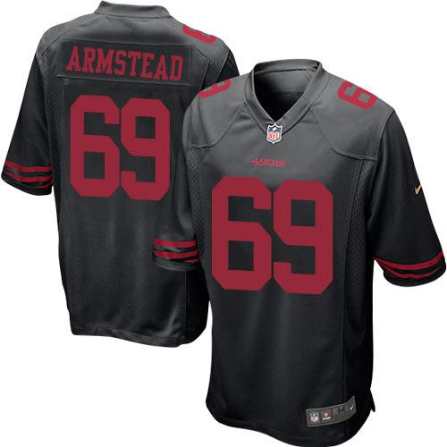Youth NEW San Francisco 49ers #69 Arik Armstead Black Alternate Stitched NFL Elite Jersey