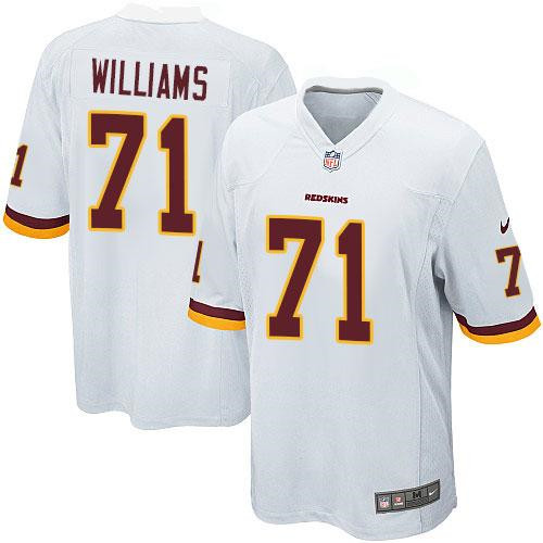 Youth NEW Washington Redskins #71 Trent Williams White Stitched NFL Elite Jersey