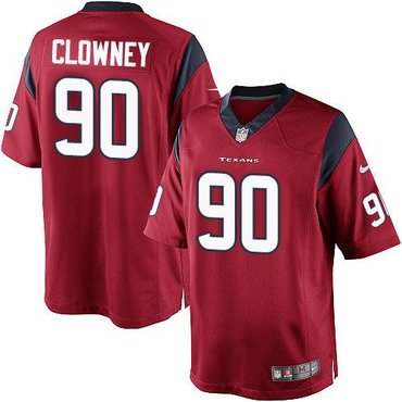 Youth NFL Houston Texans #90 Jadeveon Clowney Red Jersey