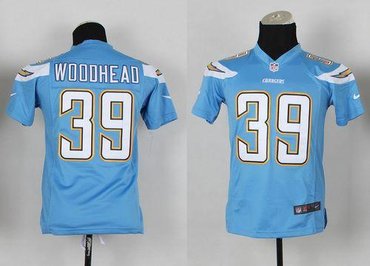 Youth NFL San Diego Chargers #39 Danny Woodhead Electric Blue Jersey