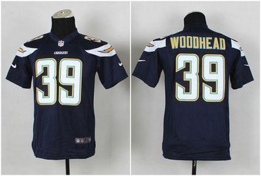 Youth NFL San Diego Chargers #39 Danny Woodhead Navy Blue Team Color Jersey