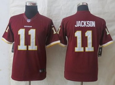 Youth NFL Washington Redskins #11 DeSean Jackson Burgundy Red Team Color Nike Jersey