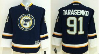 Youth NHL Blues #91 Vladimir Tarasenko Navy Blue Alternate Stitched Jersey