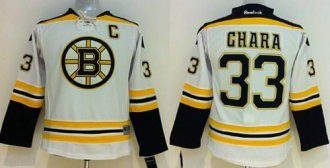 Youth NHL Bruins #33 Zdeno Chara White Jersey