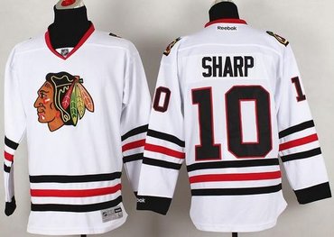 Youth NHL Chicago Blackhawks #10 Patrick Sharp White Jersey