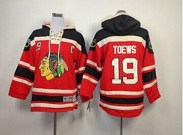 Youth NHL Chicago Blackhawks #19 Jonathan Toews Red Sawyer Hooded Sweatshirt Jersey
